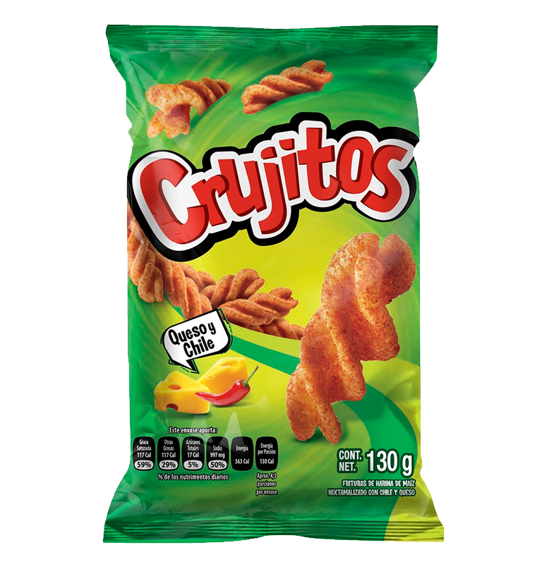 300048676 Crujitos Queso y Chile 120G.